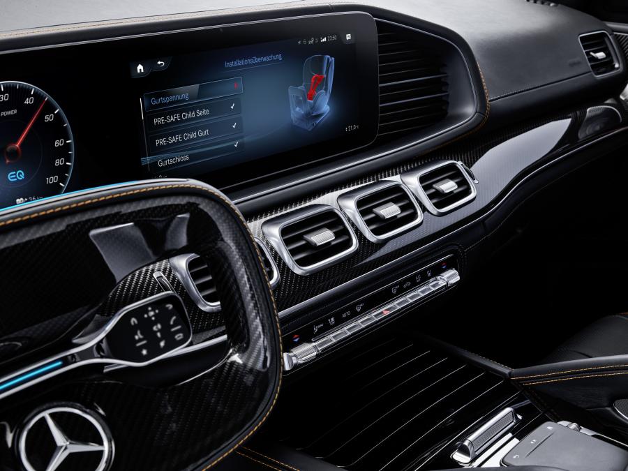 Детали интерьера Mercedes-Benz GLE-Class ESF Concept (V167) 2019 года  (фото 6 из 34)